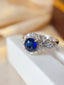 14K GOLD 2.47 CTW NATURAL SAPPHIRE & DIAMOND RING