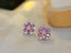 14K GOLD 2.00 CT NATURAL SAPPHIRE & DIAMOND EARRINGS