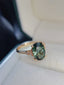 14K GOLD 2.90 CT NATURAL TOURMALINE & DIAMOND RING