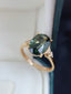 14K GOLD 2.90 CT NATURAL TOURMALINE & DIAMOND RING