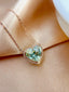 14K GOLD 5.10 CT NATURAL TOURMALINE & DIAMOND NECKLACE