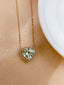 14K GOLD 5.10 CT NATURAL TOURMALINE & DIAMOND NECKLACE