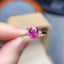 14K GOLD 1.60 CT NATURAL RUBY & SAPPHIRE RING