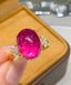 14K GOLD 8.65 CT NATURAL TOURMALINE & DIAMOND RING