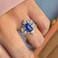 14K GOLD 3.48 CTW NATURAL SAPPHIRE & DIAMOND RING