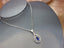14K GOLD 1.10 CT NATURAL SAPPHIRE & DIAMOND PENDANT( WITHOUT CHAIN )