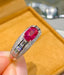 14K GOLD 1.2 CT NATURAL RUBY & DIAMOND RING