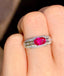 14K GOLD 1.2 CT NATURAL RUBY & DIAMOND RING
