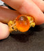 14K GOLD 7.8 CT NATURAL SPESSARTINE & DIAMOND RING