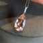 14K GOLD 3.63 CT NATURAL MORGANITE & DIAMOND PENDANT( WITHOUT CHAIN )