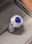 14K GOLD 1.28 CTW NATURAL SAPPHIRE & DIAMOND RING