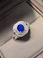 14K GOLD 1.28 CTW NATURAL SAPPHIRE & DIAMOND RING