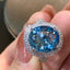 14K GOLD 6.3 CT NATURAL AQUAMARINE & DIAMOND RING
