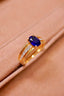 14K GOLD 1.83 CTW NATURAL SAPPHIRE & DIAMOND RING