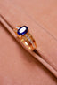 14K GOLD 1.83 CTW NATURAL SAPPHIRE & DIAMOND RING