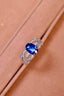 14K GOLD 2.38 CTW NATURAL SAPPHIRE & DIAMOND RING