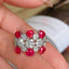 14K GOLD 3.97 CTW NATURAL RUBY & DIAMOND RING