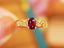 14K YELLOW GOLD 0.51 CTW NATURAL RUBY & DIAMOND RING