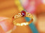 14K YELLOW GOLD 0.51 CTW NATURAL RUBY & DIAMOND RING