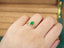 14K GOLD 0.73 CTW NATURAL EMERALD & DIAMOND RING