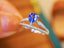 14K GOLD 0.90 CTW NATURAL SAPPHIRE & DIAMOND RING