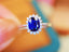 14K GOLD 0.98 CTW NATURAL SAPPHIRE & DIAMOND RING