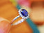 14K GOLD 0.98 CTW NATURAL SAPPHIRE & DIAMOND RING