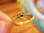 14K GOLD 0.99 CTW NATURAL SAPPHIRE & DIAMOND RING