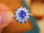 14K GOLD 1.07 CTW NATURAL SAPPHIRE & DIAMOND RING