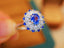 14K GOLD 1.07 CTW NATURAL SAPPHIRE & DIAMOND RING