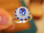 14K GOLD 1.07 CTW NATURAL SAPPHIRE & DIAMOND RING