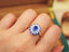 14K GOLD 1.07 CTW NATURAL SAPPHIRE & DIAMOND RING