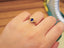 14K GOLD 0.43 CTW VIVID BLUE NATURAL SAPPHIRE & DIAMOND RING