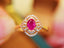 14K GOLD 0.75 CTW NATURAL RUBY & DIAMOND RING