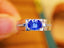 14K GOLD 1.32 CTW NATURAL SAPPHIRE & DIAMOND RING