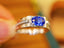 14K GOLD 1.32 CTW NATURAL SAPPHIRE & DIAMOND RING