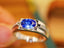 14K GOLD 1.32 CTW NATURAL SAPPHIRE & DIAMOND RING