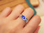 14K GOLD 1.32 CTW NATURAL SAPPHIRE & DIAMOND RING