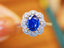 14K GOLD 1.45 CTW NATURAL SAPPHIRE & DIAMOND RING