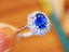 14K GOLD 1.45 CTW NATURAL SAPPHIRE & DIAMOND RING