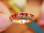 14K GOLD 0.55 CT VIVID RED NATURAL RUBY RING