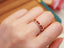 14K GOLD 0.55 CT VIVID RED NATURAL RUBY RING