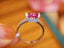 14K GOLD 1.56 CTW NATURAL PADPARADSCHA SAPPHIRE & DIAMOND RING