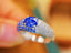 14K GOLD 1.40 CTW NATURAL SAPPHIRE & DIAMOND RING