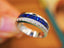 14K GOLD 1.62 CTW VIVID BLUE NATURAL SAPPHIRE & DIAMOND RING