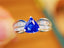 14K GOLD 1.37 CTW NATURAL SAPPHIRE & DIAMOND RING