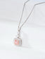 14K GOLD 0.67 CTW NATURAL PINK DIAMOND & DIAMOND NECKLACE