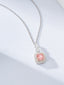 14K GOLD 0.67 CTW NATURAL PINK DIAMOND & DIAMOND NECKLACE