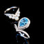 14K GOLD 1.58 CTW NATURAL AQUAMARINE & DIAMOND RING