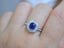 14K GOLD 1.26 CTW NATURAL SAPPHIRE & DIAMOND RING/PENDANT